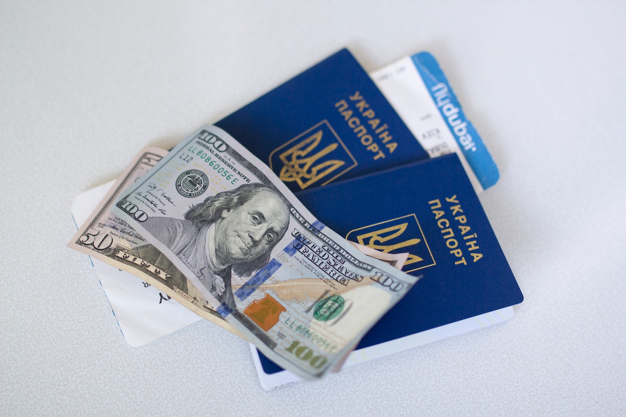 passport & money for travel